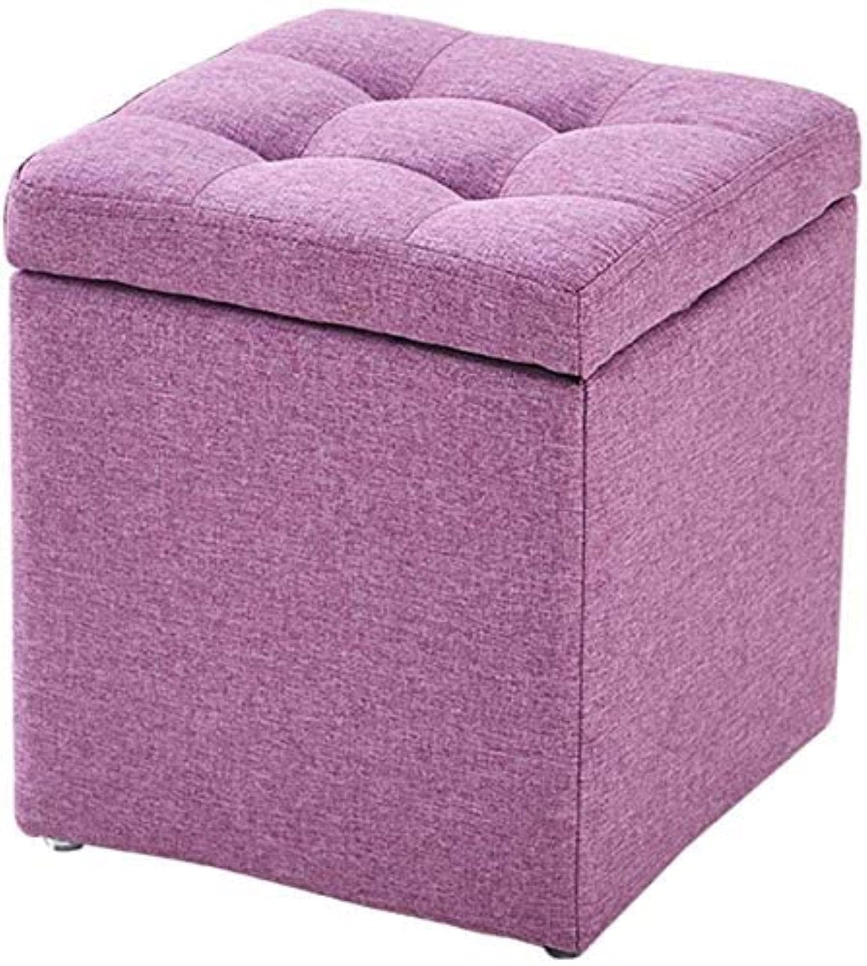 Tabouret pouf coffre au salon pour ranger les jouets des enfants