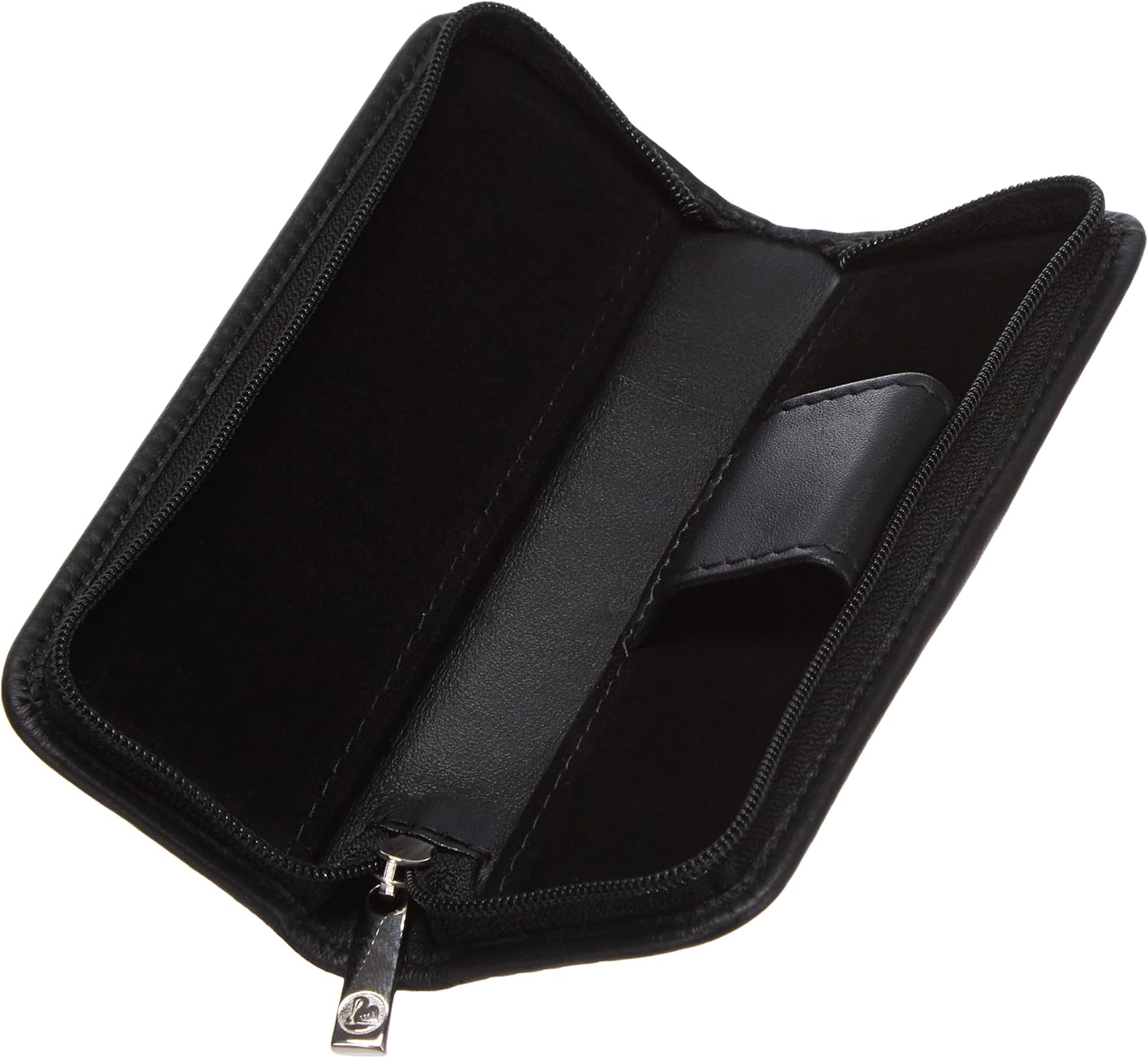 Pelikan Nappa Leather 2-Pen Case, Black, 1 Each (958017)