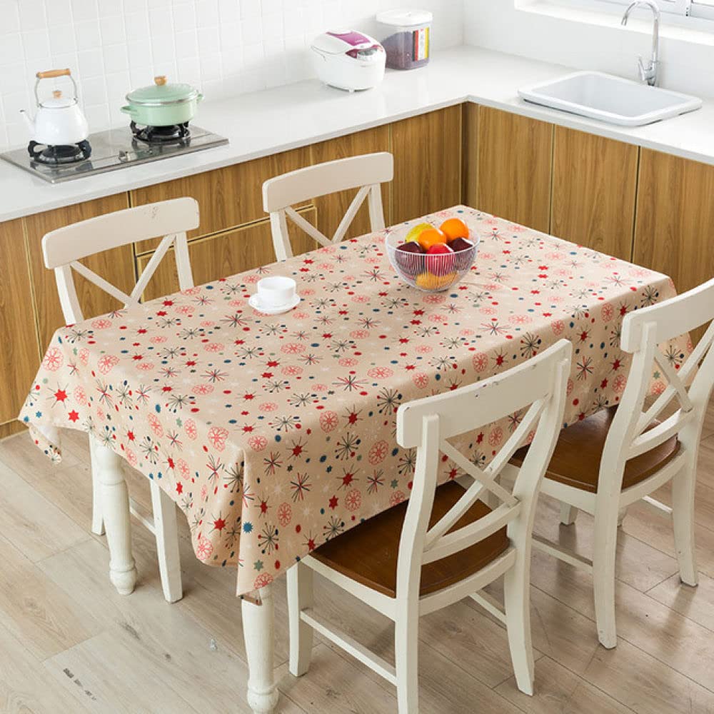 Nappe en lin imperméable et épaisse 100x140 cm pour protéger la table avec style