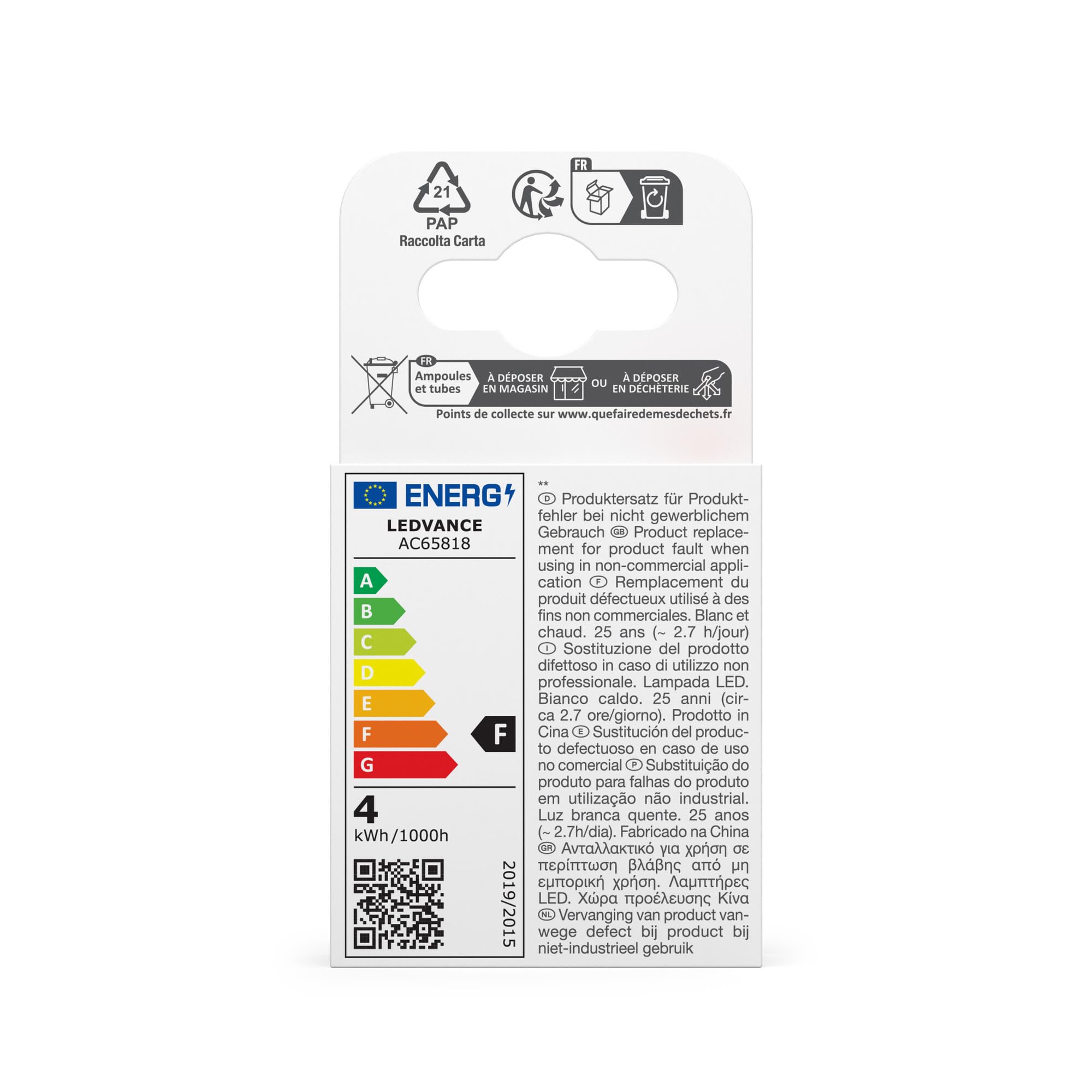 OSRAM Flat Lamp, lámpara LED ultra-compacta y plana con casquillo E14, | , LED Lamps, 35 Millimetres dia, , Paquete de 6