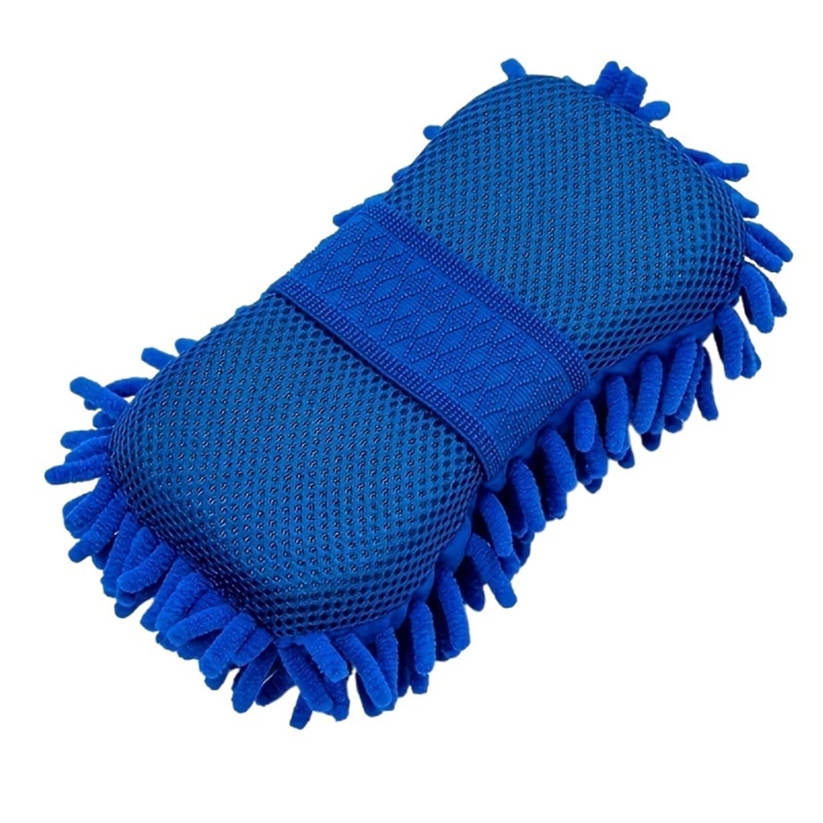 MDSRFGN Car Wash Mitt Super Absorbent Microfiber Car Wash Gloves - Scratch, Sponge, Suitable For Detail Cleaning And(Blue)
