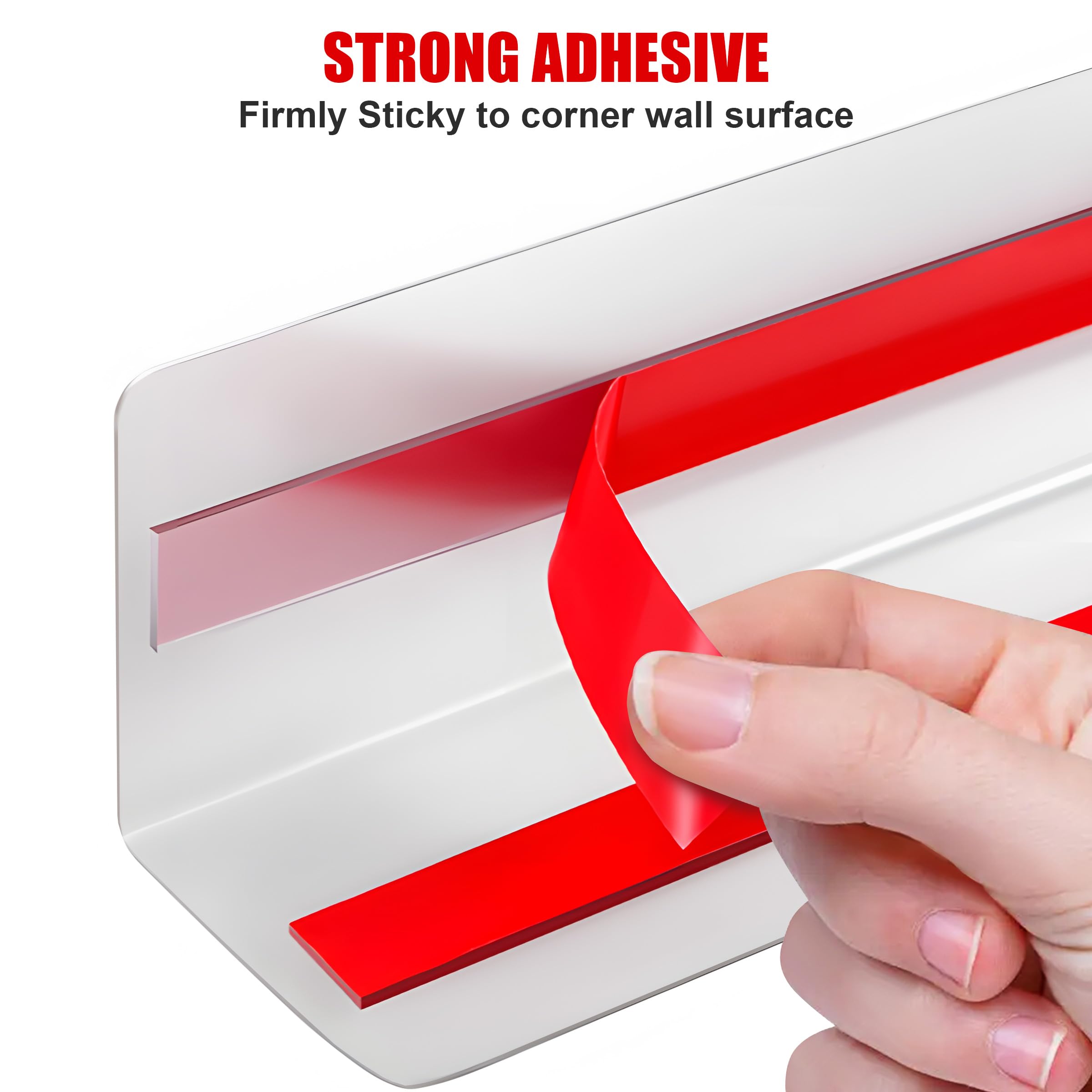 Protectores de esquina de pared, 2 x 2 x 48 pulgadas, protectores de esquina de pared de metal, paquete de 10 para protección y decoración de pared, protectores de esquina de pared de acero