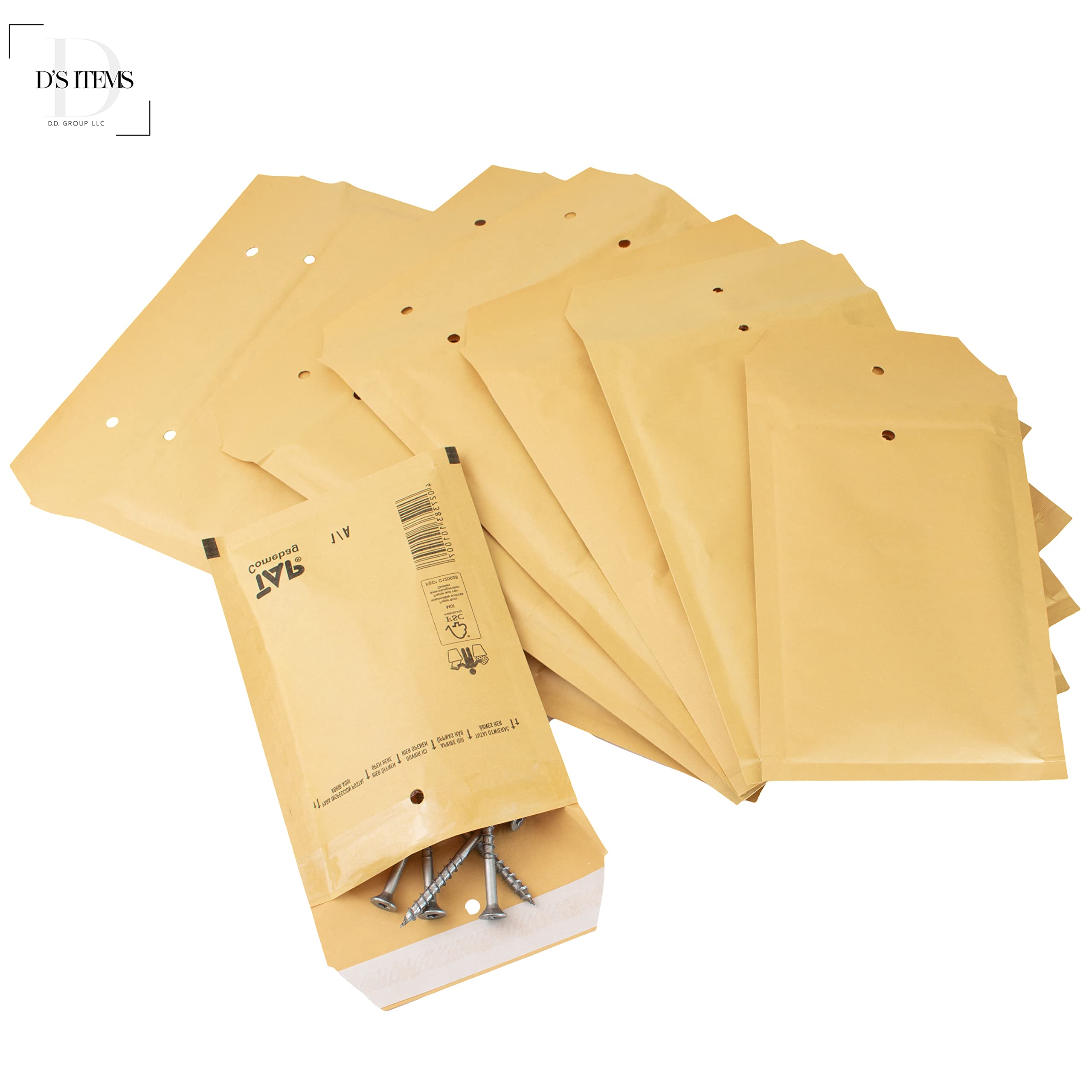 Luftpolsterumschläge [braun] - 2/B - (140 mm x 225 mm) - Kraftpapier - [1600 Stück] - | Versandtaschen | Luftpolstertaschen | Verpackungsmaterial | Luftpolsterversandtaschen