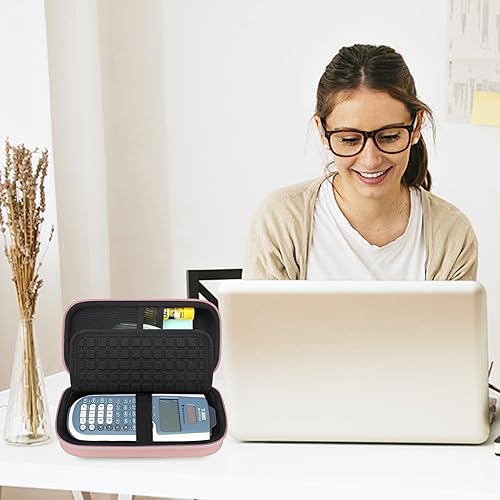 Miniatura 8 de Canboc Funda de transporte para calculadora científica Texas Instruments TI-30XSTI-36X Pro MultiView, bolsa de malla para cable, baterías,