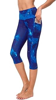 Sugar PocketWomens Outdoor Capris Fitness Tights Leggings Walking Running Yoga Pants