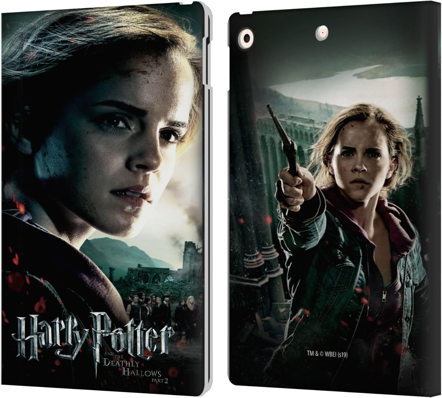 Head Case Designs Officially Licensed Harry Potter Hermione Granger Deathly Hallows VIII Leather Wallet Case Compatible with Apple iPad 10.2 2019/2020/2021