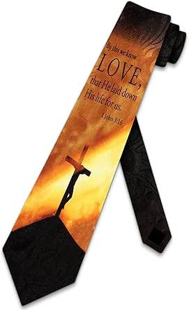 Amazon.com: Steven Harris Religious Ties Mens Love Necktie Christian ...