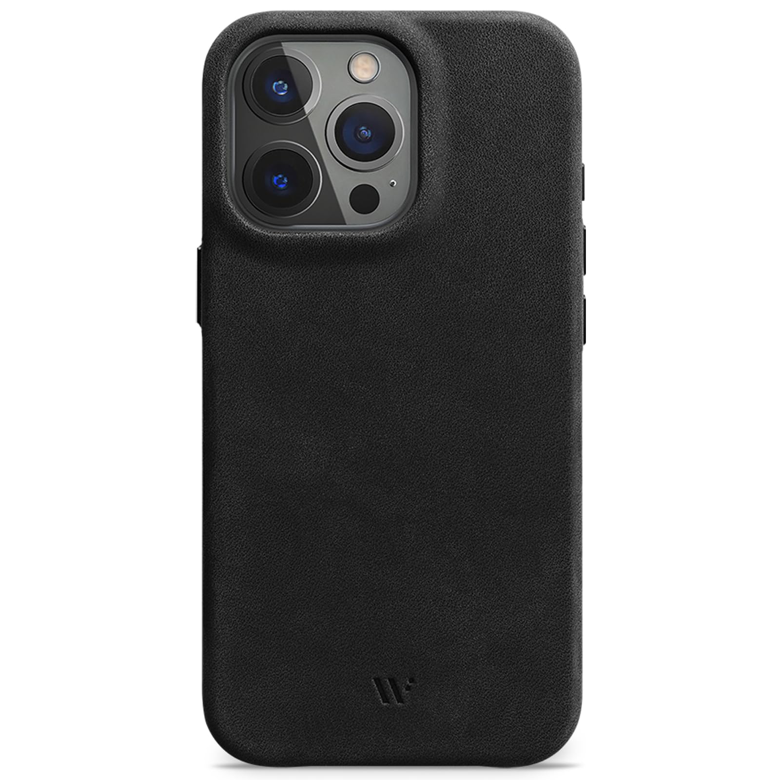 WIIUKA Funda para iPhone 15 Pro Max, piel de Alemania, funda de piel extrafina, funda premium para teléfono móvil, funda, Qi, vintage negro