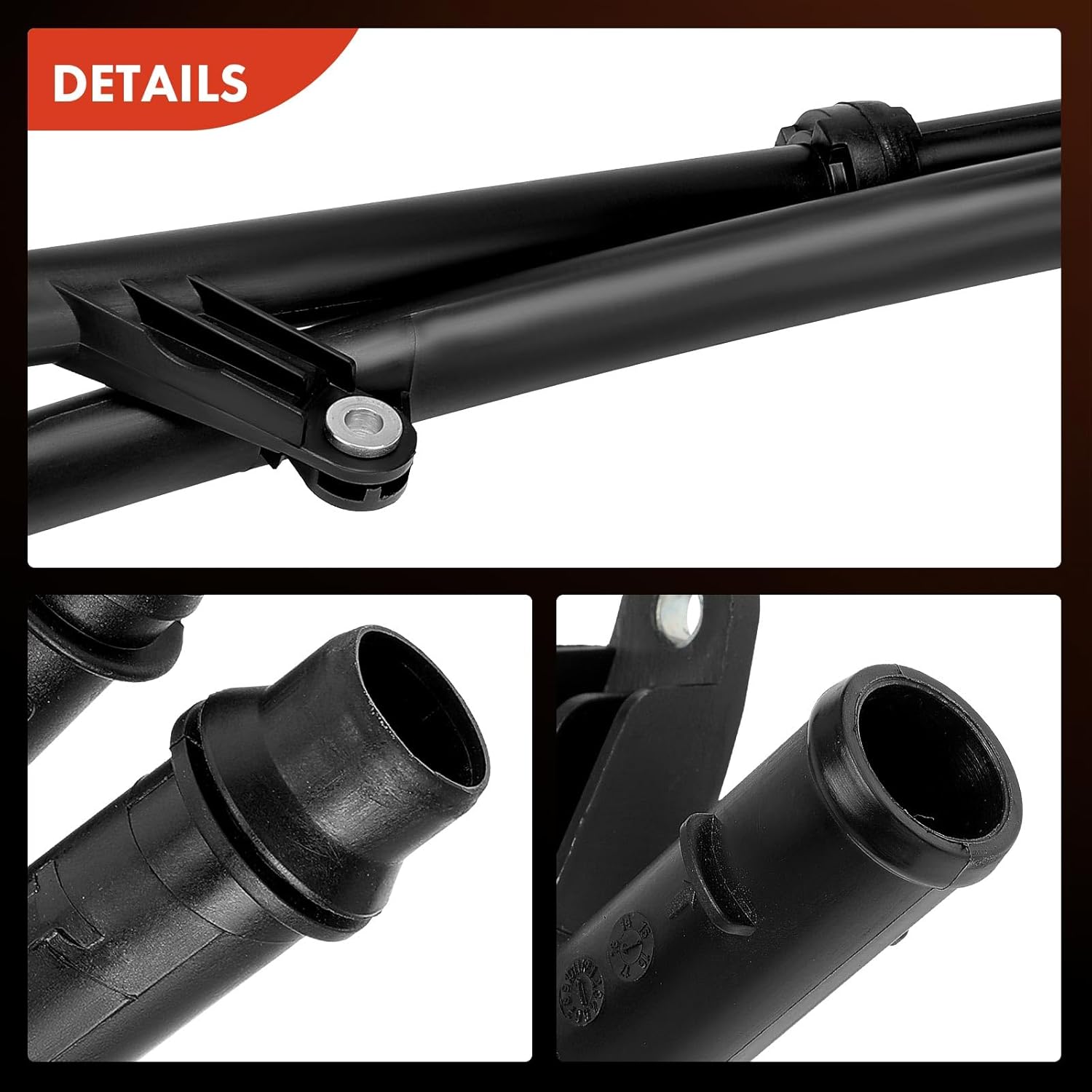 A-Premium Engine Water Pump Cooling Pipe Coolant Hose Compatible with Mercedes-Benz C204 Series C250 2012, C204 / W204 Series C250 2013-2015, W204 Series C250 2012, A172 Series SLK250 2012-2015 1.8L