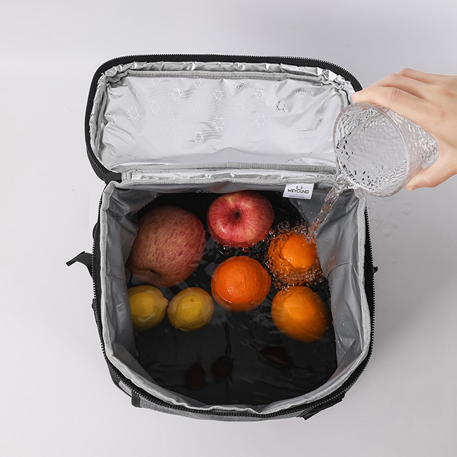 Zaino Frigo 30L, Zaino Termico, Borsa Termica Borsa Frigo, Zaino Termico Porta Pranzo, Zaino Termico con Lati Morbidi per Campeggio/BBQ/Attività Outdoor