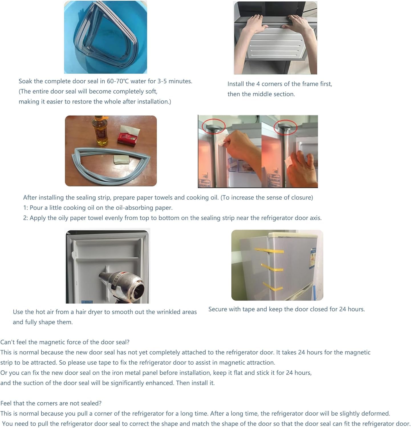 Junta de sellado para puerta de refrigerador, personalizable para un ajuste universal, material duradero para un aislamiento eficiente