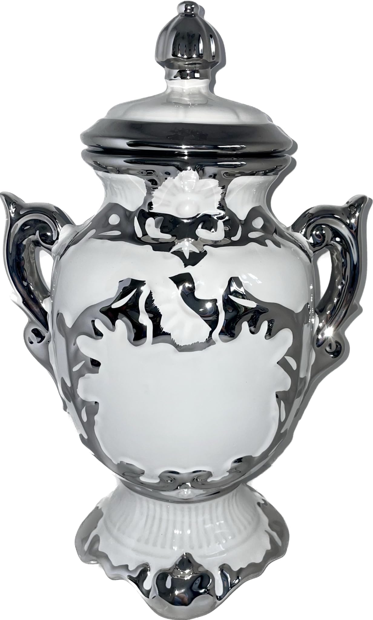 Botanica la Marina Sopera para Obatala Blanca con acentos plateados.