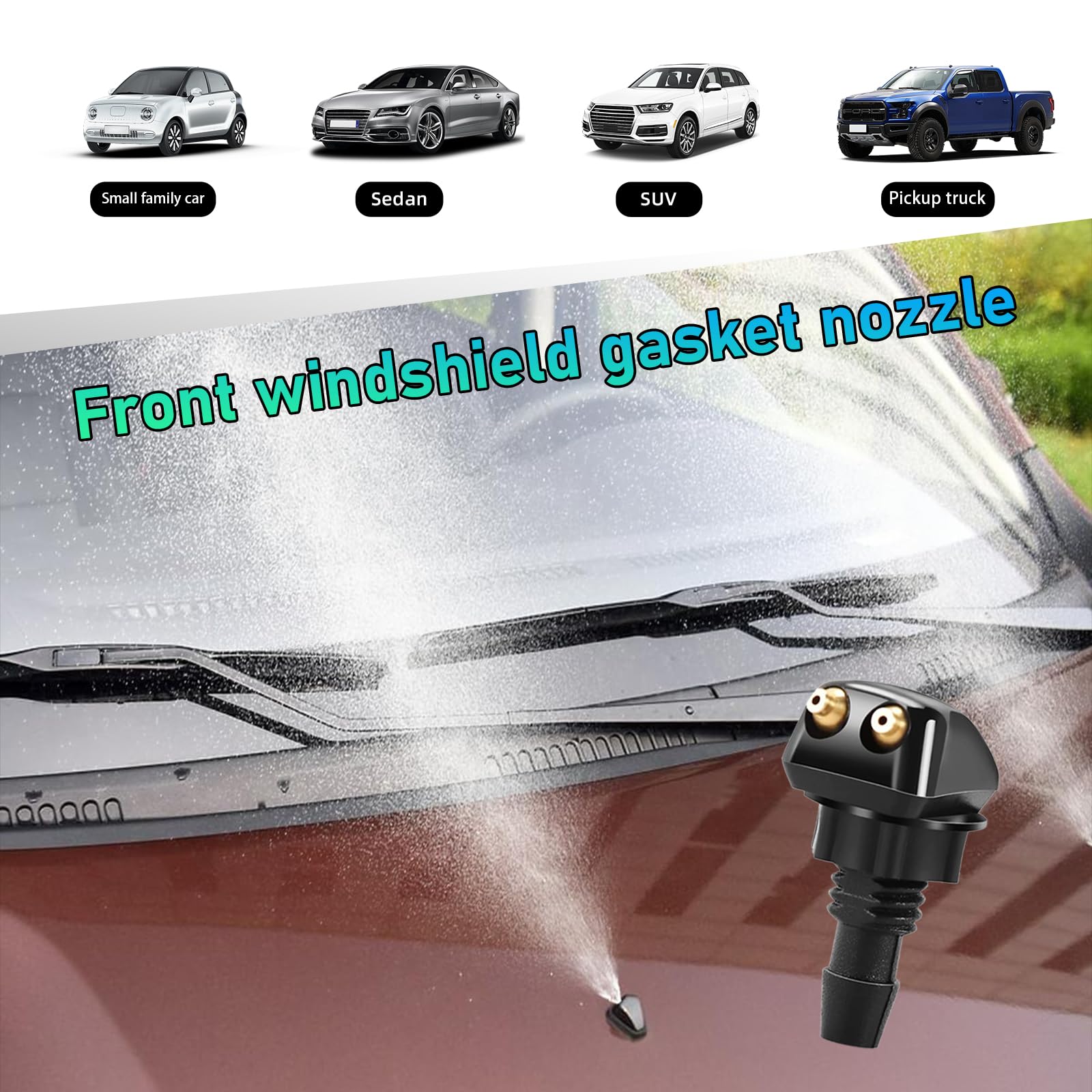 Buses Lave-glace Avant Pour Peugeot 308 (2008-2013) Et 407 (2003-2010) - Lot De 2, Noir, Remplacement Facile - 9