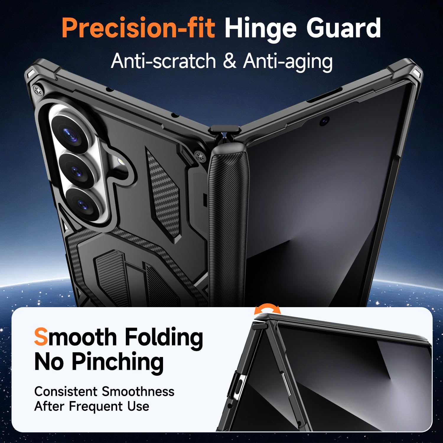 Custodia Stand Per Samsung Galaxy Z Fold 8 Ultra, Cerniera Cover PC
