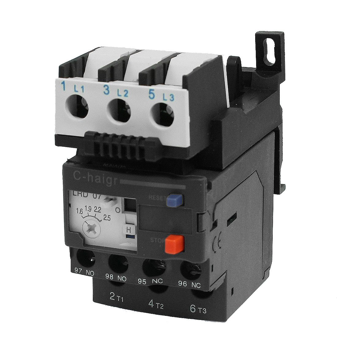 Zhwtisnpe One Color Jr28-25 Ac 1.6A-2.5A Electric 3 Pole Thermal Overload Relay No Nc