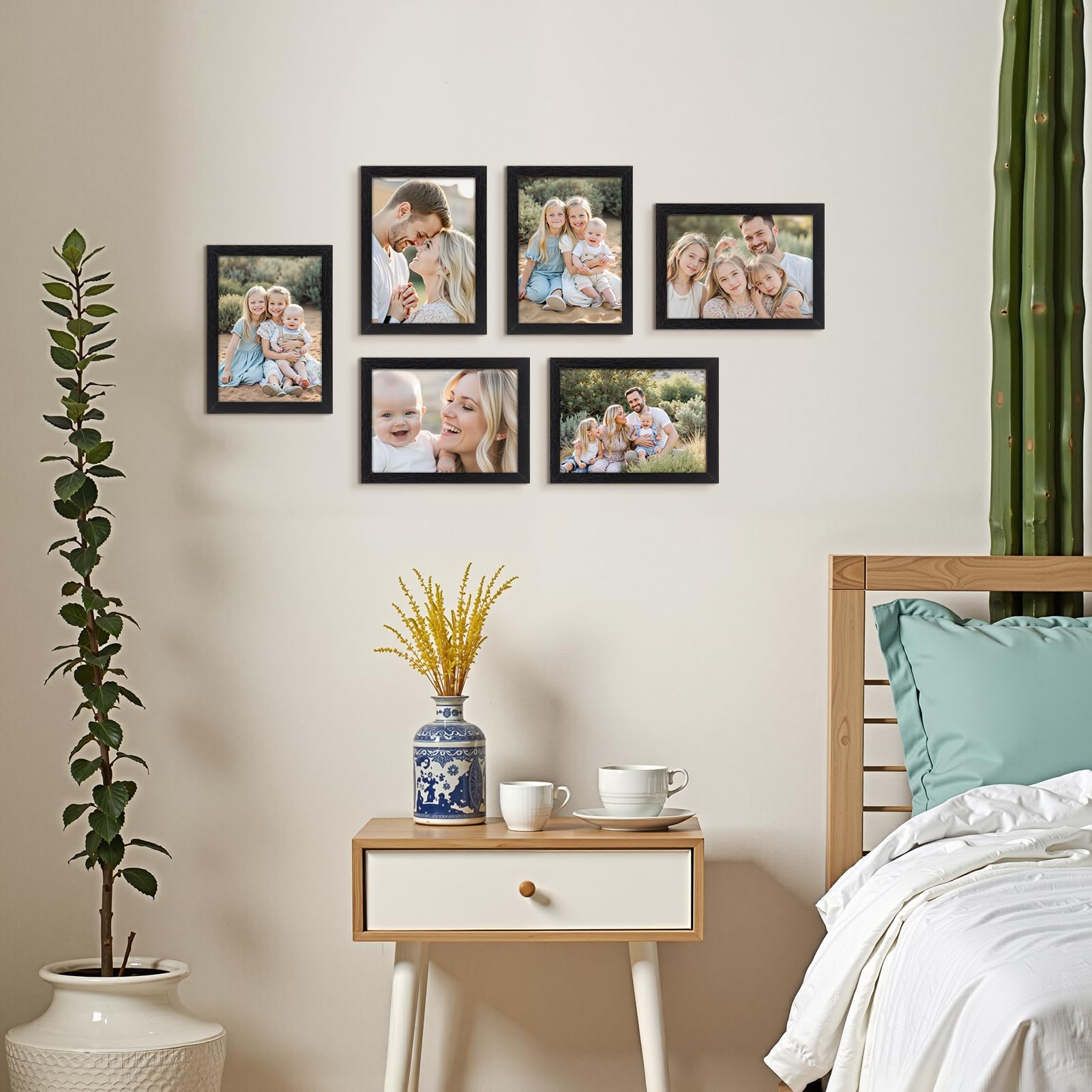 Ditwis 7x5 Photo Frames Black Set of 12, Classic Multiple Picture Frames for Living Room Bedroom and Office, Wall or Desk Display - Image 4
