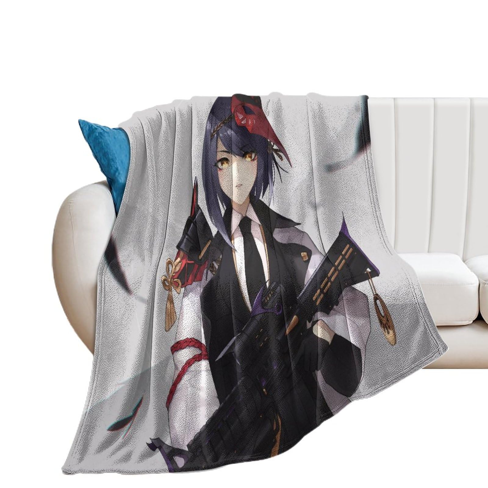 Amazon｜原神-まじめな九条裟羅ブランケット 毛布40
