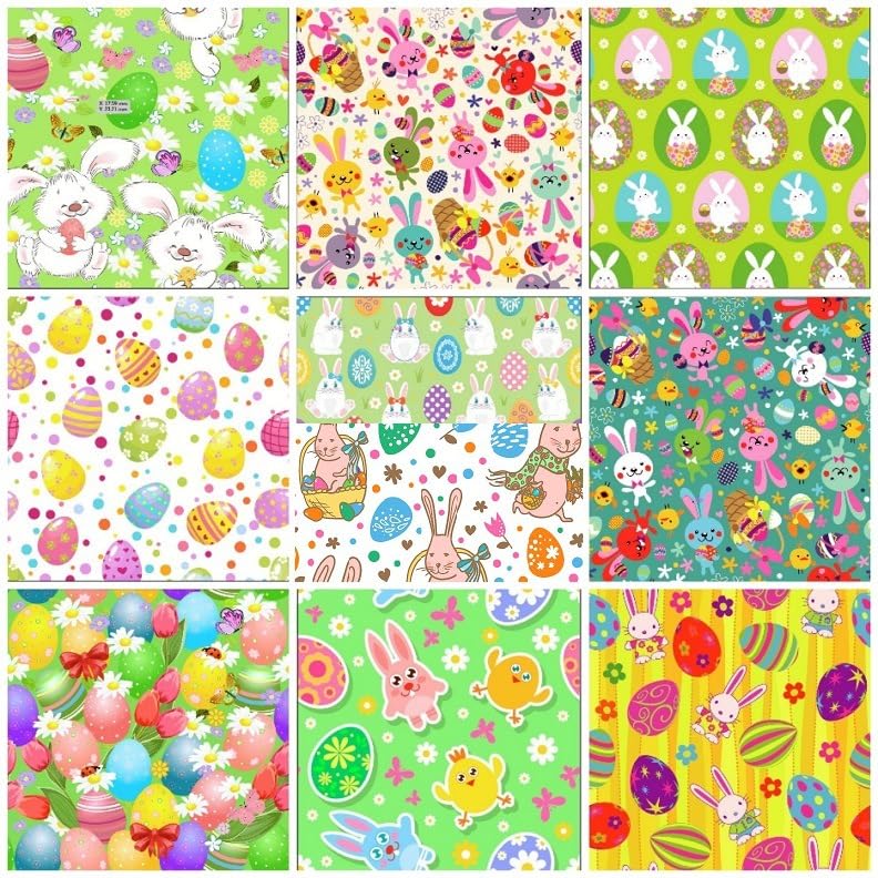 Coupons de tissu 100% coton CraftsFabrics pour couture et bricolage de loisirs créatifs