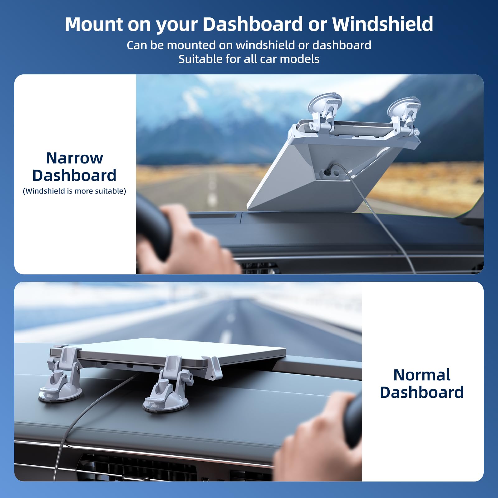 Starlink Mini support de voiture pour tableau de bord, ventouse sécurisée pour majorité des véhicules et pare-brise