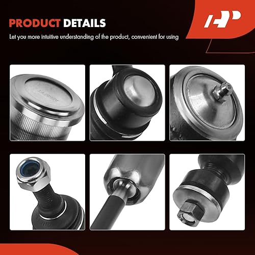 Miniatura 7 de A-Premium Juego de 10, rótula inferior delantera, extremo de barra de acoplamiento exterior interior, barra estabilizadora delantera y trasera,