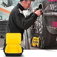 Vista 6 de Funda para compresor de aire compatible con el inflador de neumáticos DEWALT 20V MAX DCC020IB, organizador de almacenamiento de herramientas