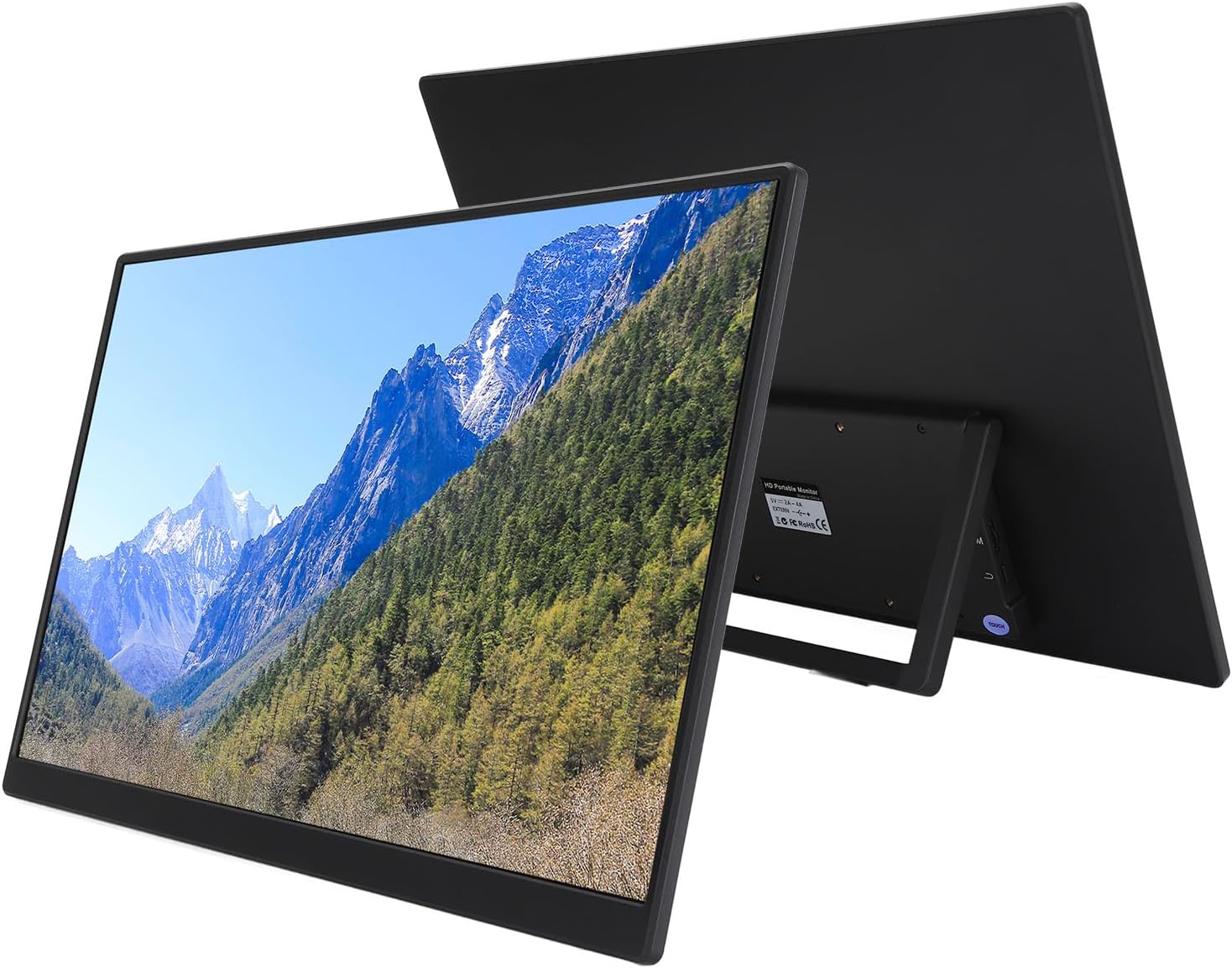 Portable Monitor 16 Inch 1920x1200 IPS Display Gaming Monitor, USB C HDMI Laptop External Computer Display, HDR Eye Care Travel Montior for PC Laptop Phone Game Console - Image 6