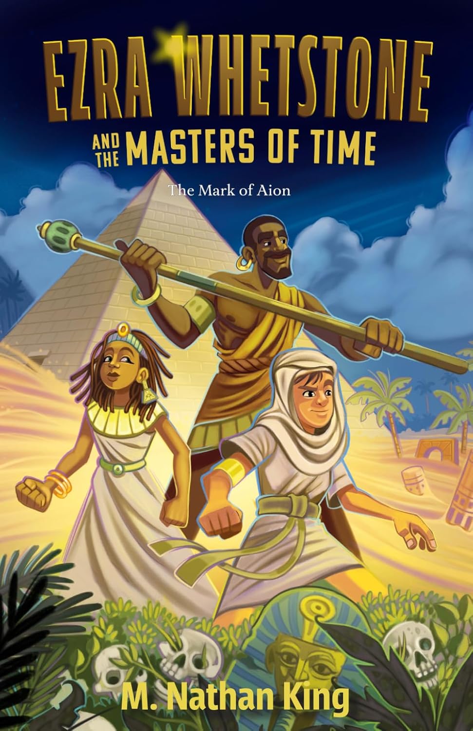 Cover of Ezra Whetstone and the Masters of Time - The Mark of Aion: A Middle Grade Time Travel Adventure Through History