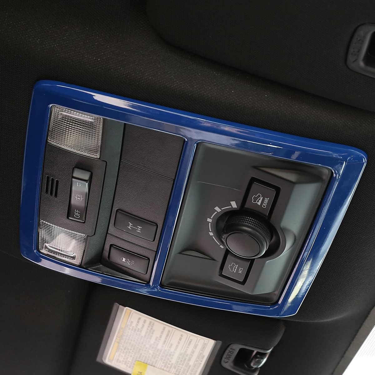Car ABS Car Inner Front Row Roof Reading Light Trim Frame for Tacoma 2016 2017 2018 2019 2020 2021 2022 2023 Row Roof Reading Light Protect Molding decoration Frame Interior Accessories (Blue)