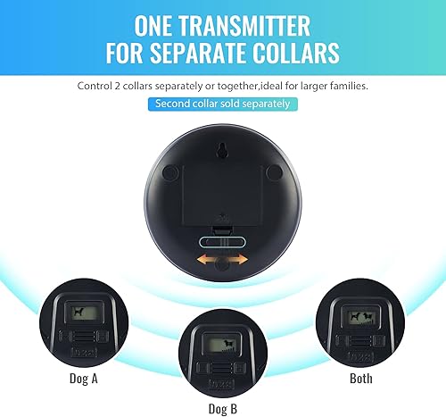 Miniatura 3 de CO-Z Barrera inalámbrica para mascotas para interiores con rango ajustable, valla eléctrica para perros para el hogar, con transmisor y collar de