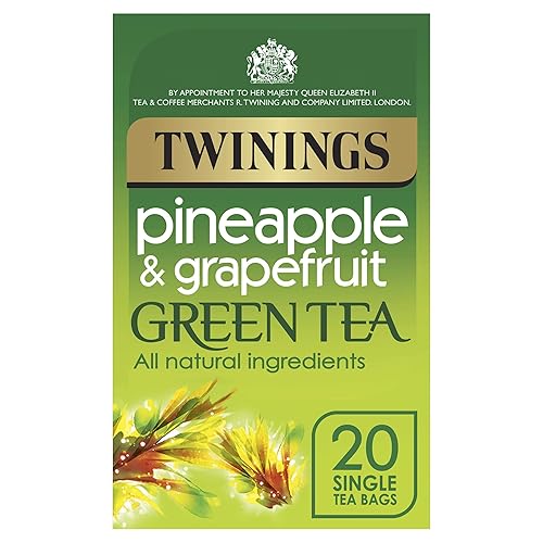 Twinings - Té verde de piña y pomelo - 20 bolsas de té - 141oz