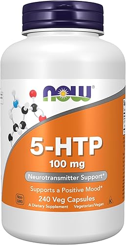 Miniatura 9 de NOW Suplementos 5-HTP 5-hidroxitriptófano 100 mg soporte para neurotransmisores 120 cápsulas vegetales