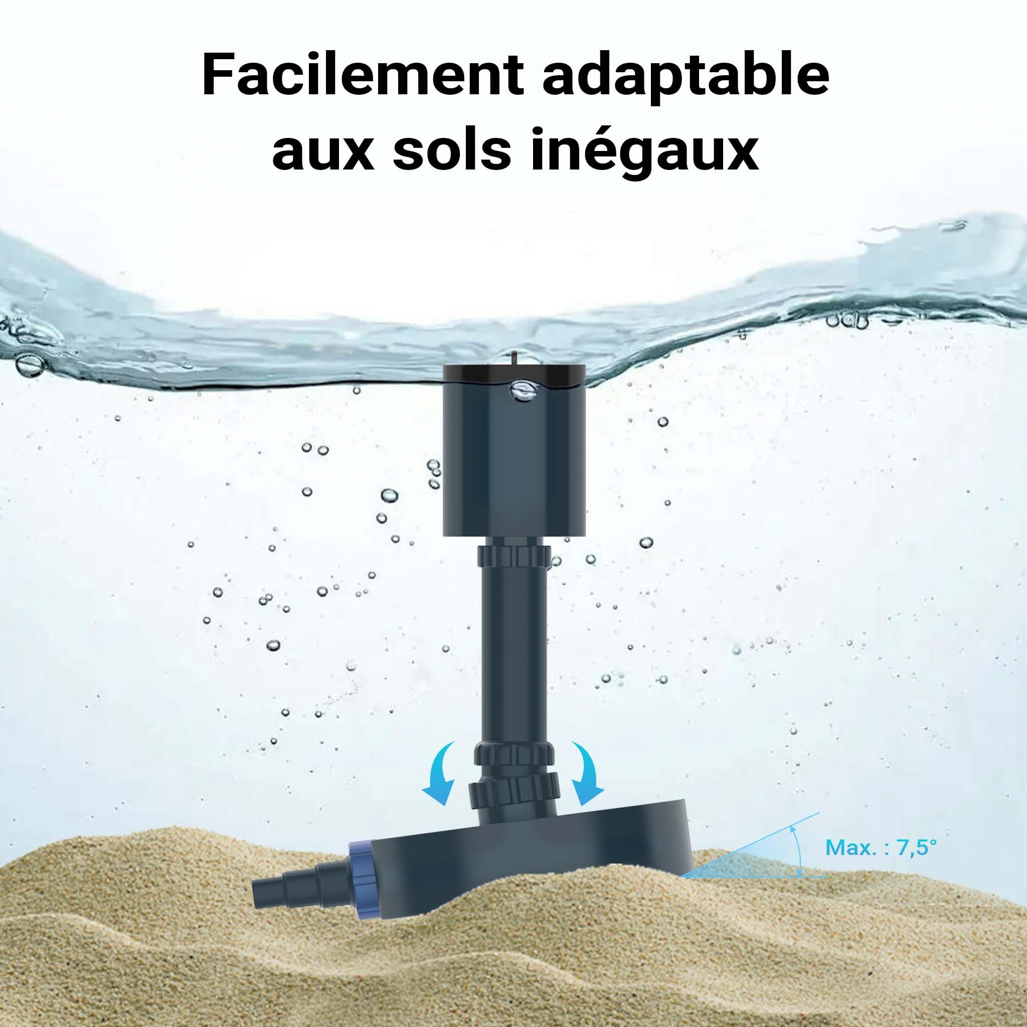 SunSun CSP-40 Écumeur Skimmer de bassin - Aspirateur surface 40 m² - 8000-16000 l/h