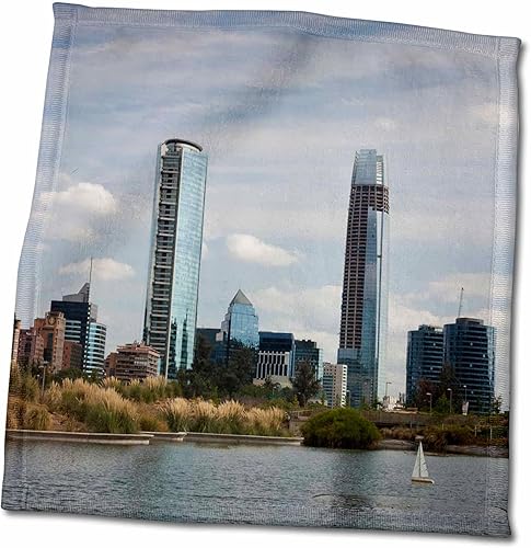 3dRose Chile Santiago Parque Bicentenario Gran Torre Santiago tower - Towels twl-205793-3