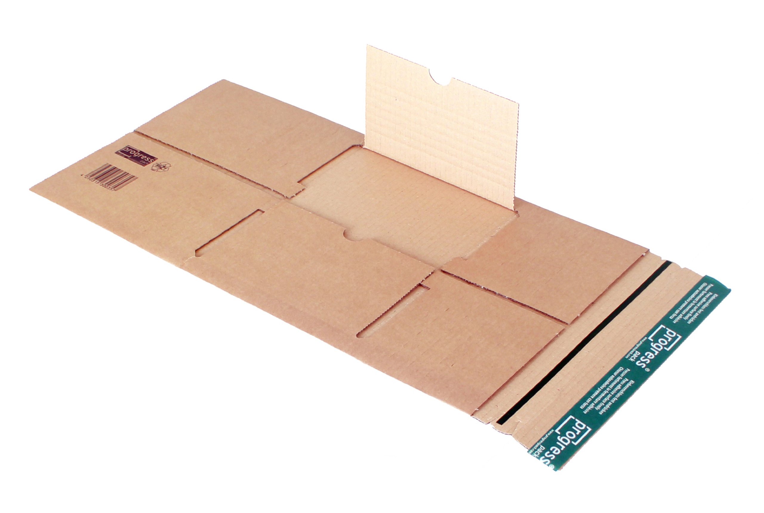 Universal-Versandverpackung Premium PP B05.02 aus doppelter Wellpappe, DIN B5, 250 x 190 x bis 85 mm, 20-er Pack, braun, P2-5349