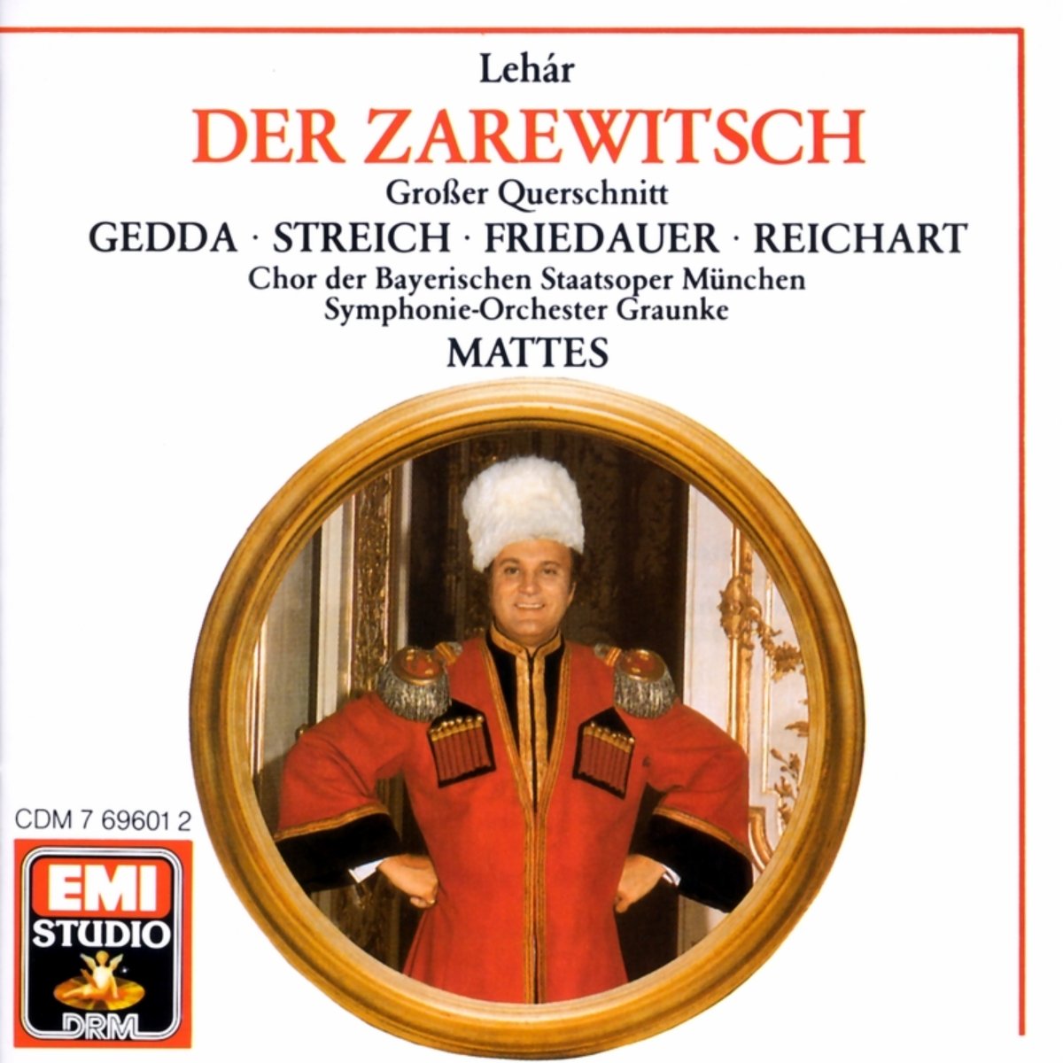 Nicolai Gedda/Rita Streich /Ursula Reichart/Symphonie-Orchester Graunke/Chor der Bayerischen Staatsoper München/Willy Mattes/Harry Friedauer