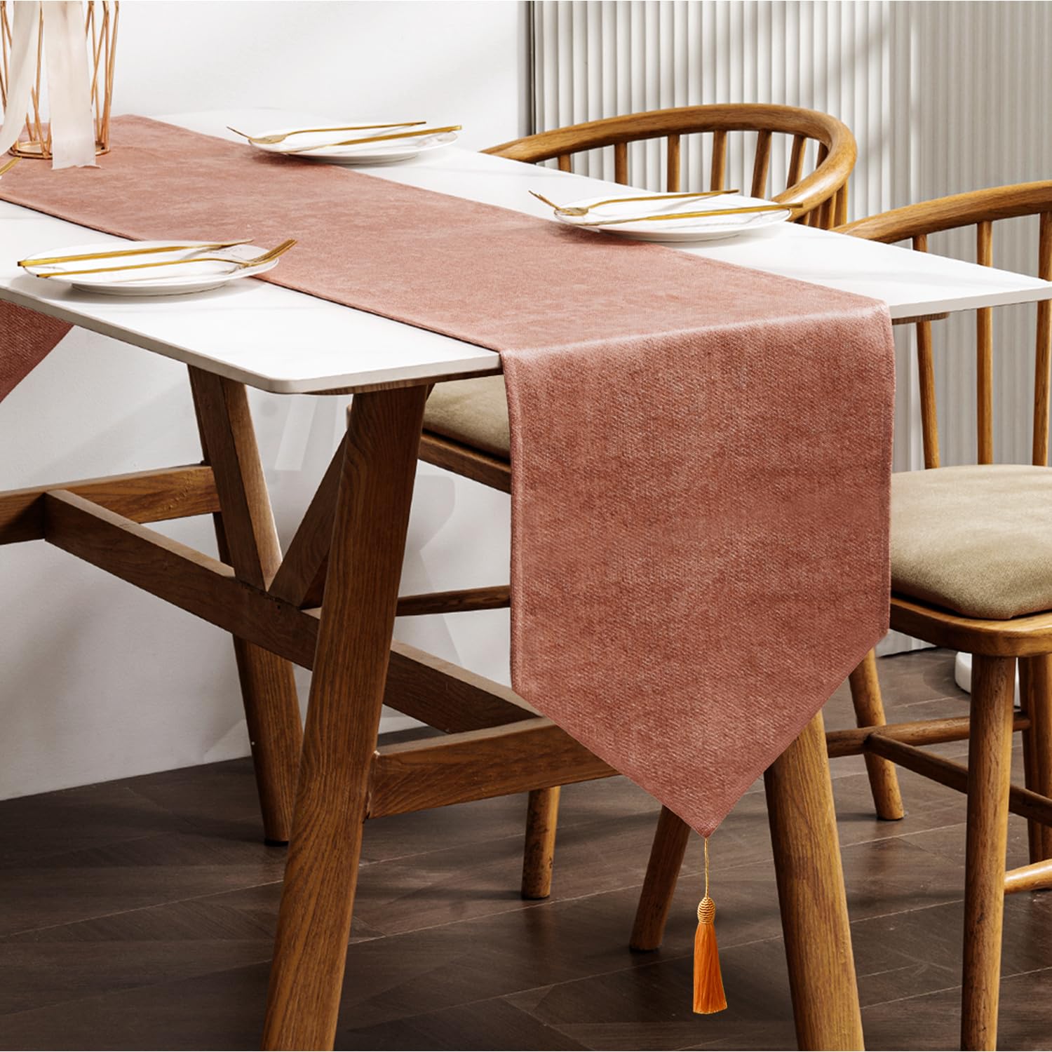 BALCONY & FALCON Table Runner for Dining Room Washable Table Runners for Kitchen Party Holiday — view 17