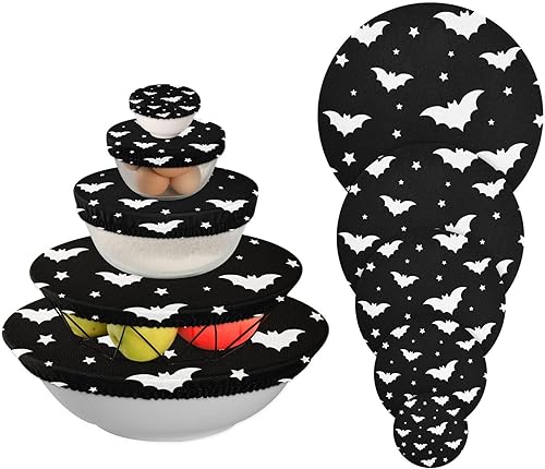 Hojas de otoño reutilizables para tazón, hojas de arce rojo, 5 unidades, fundas de alimentos para almacenamiento de alimentos, cubiertas para