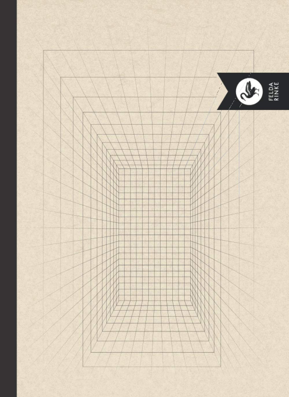 1-Point Perspective Grid Sketchbook | Room Grid: Notebook | Large Landscape Format | 11.7" x 8.5" | 110 Pages - 55 Sheets