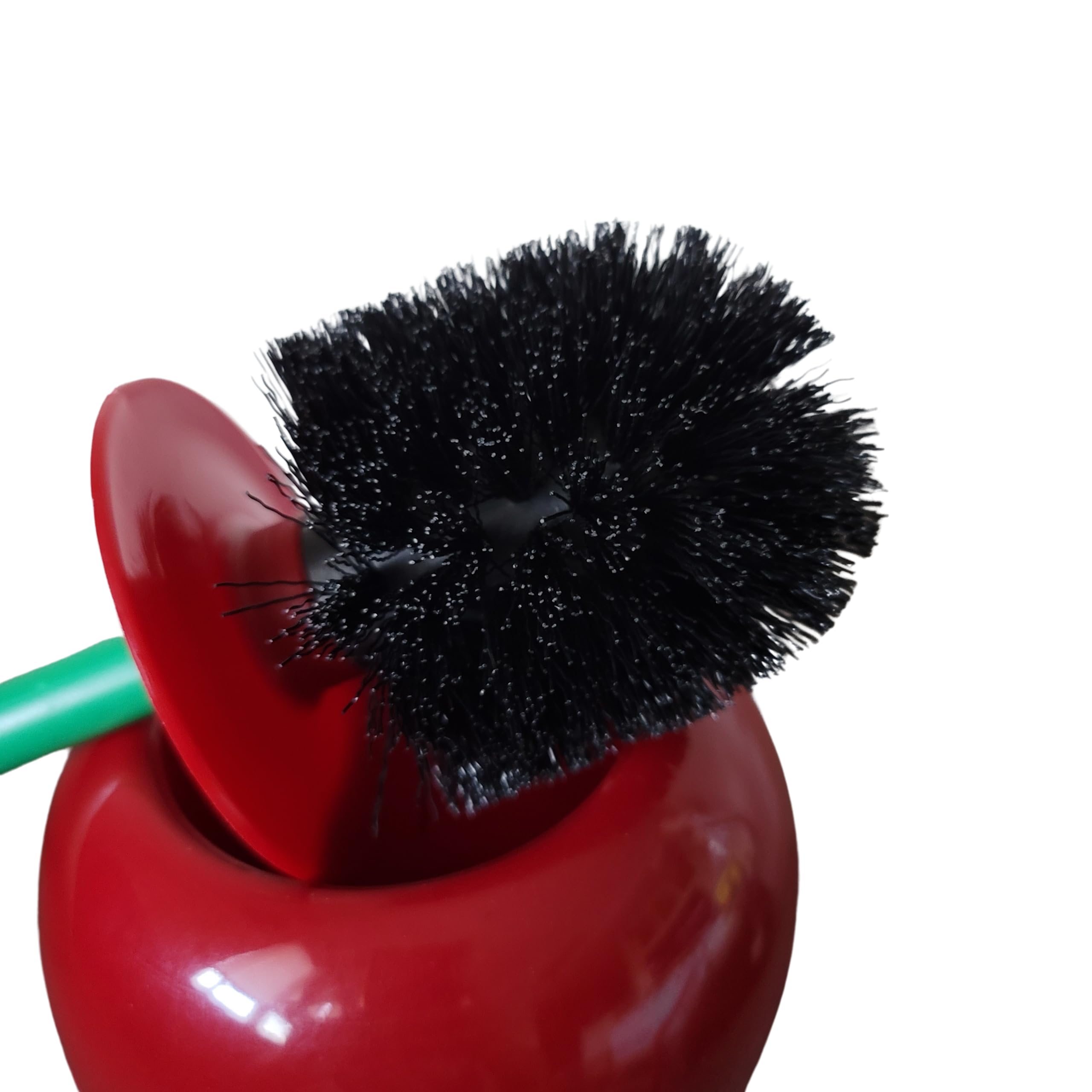 Cherry Toilet Brush Set - Cute Red Cherry Shape Bathroom Cleaner With Holder