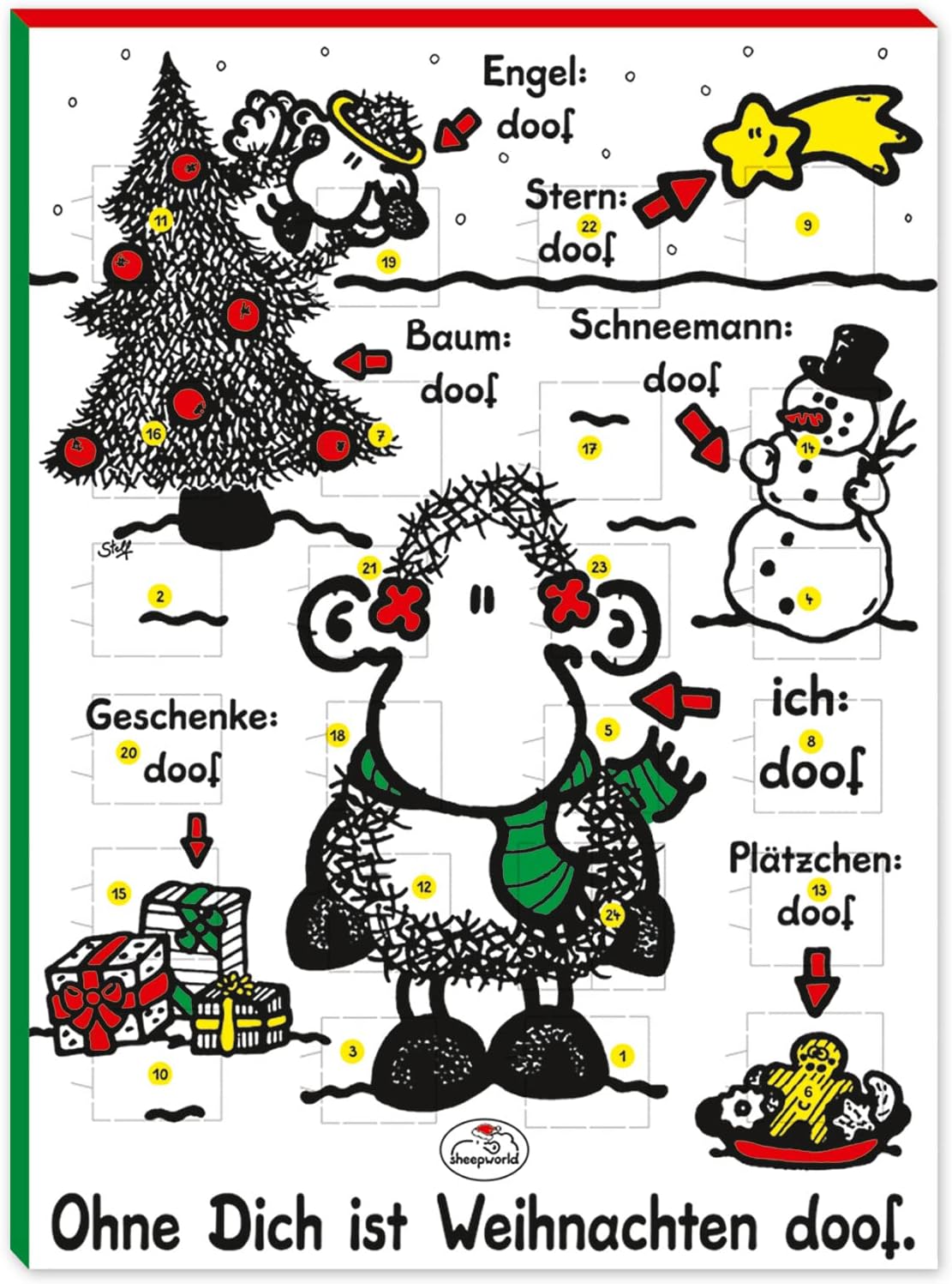 Ich Liebte Dich Damals Ich Liebe Dich Nun Lieblingsmensch Adventskalender mit Schokolade gefüllt - Für meinen