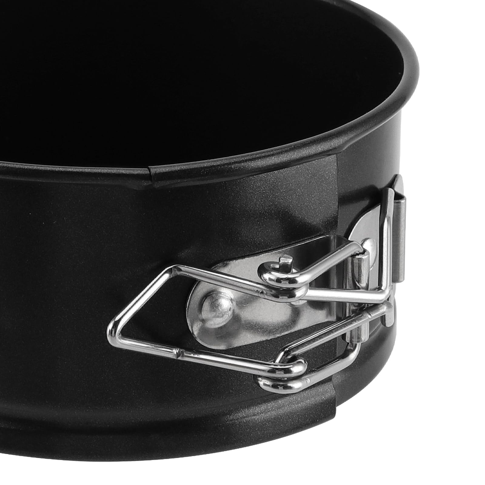 KEILEOHO 8 Stück Klein Springform 11 cm, Rund Backform Mini Springform, Kleine Kuchenform Tortenform Schwarz für Kuchen, Torten, Brot, 5 cm Hoch