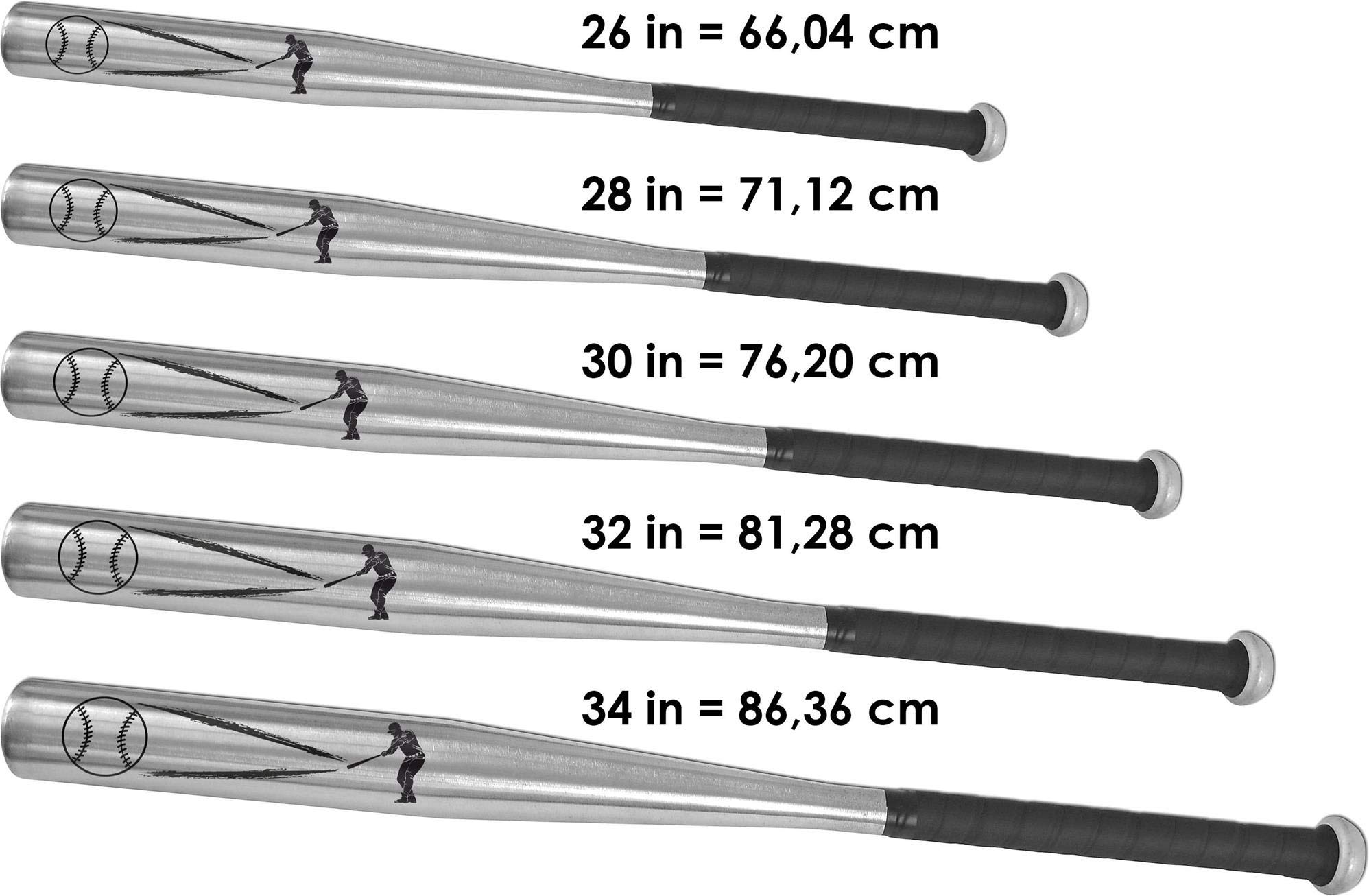 Aluminium Baseballschläger Alu Baseball mit gummiertem Griff