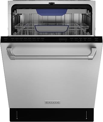 Empava 24 Inch Built-in Dishwasher, Stainless Steel Tub, 15 Place Settings, 8 Wash Cycles, 3 Racks, Dual-Dry System, Top Control, 45 dB Ultra Quiet, Energy Star & UL Certified