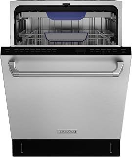 Empava 24 Inch Built-in Dishwasher, Stainless Steel Tub, 15 Place Settings, 8 Wash Cycles, 3 Racks, Dual-Dry System, Top Control, 45 dB Ultra Quiet, Energy Star & UL Certified