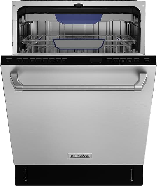 Empava 24 Inch Built-in Dishwasher, Stainless Steel Tub, 15 Place Settin...
