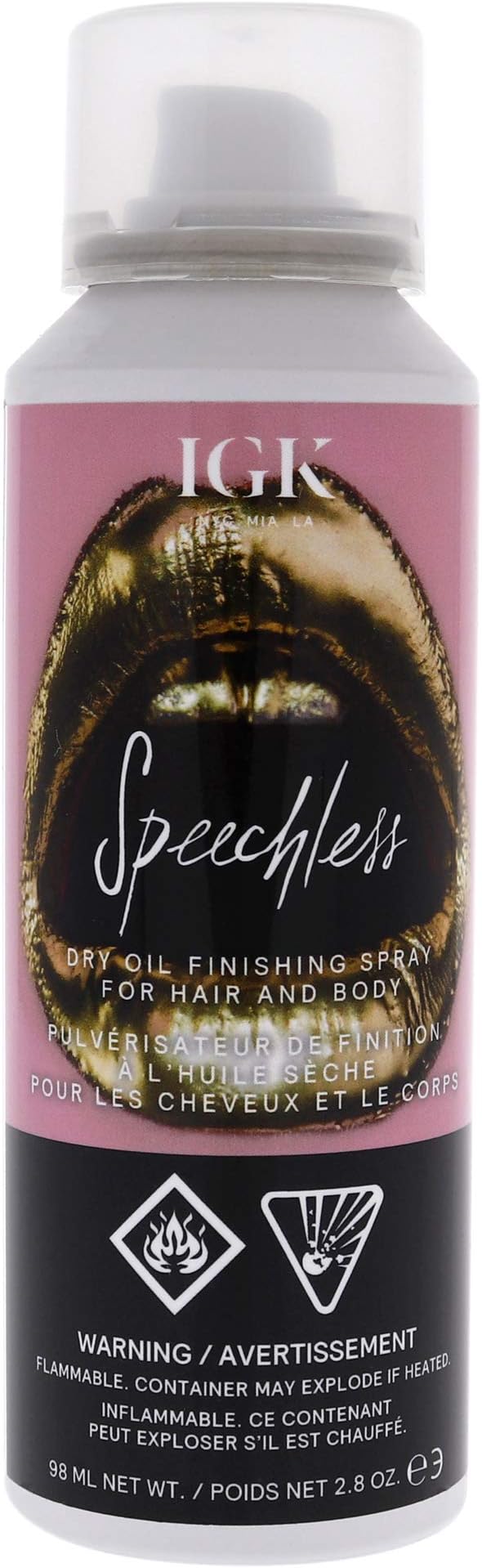 IGK SPEECHLESS Hair and Body Dry Oil, 2.8 Oz