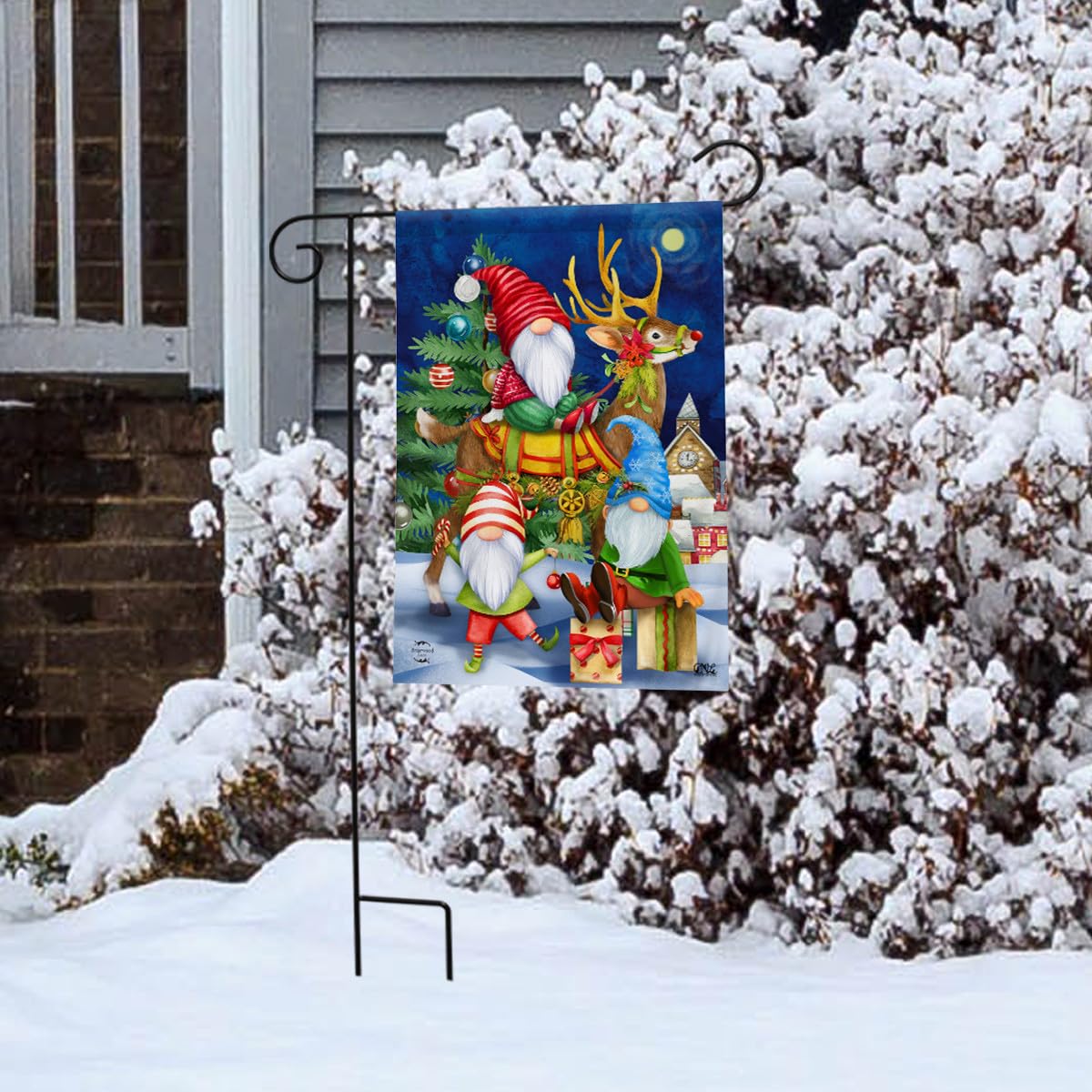 Briarwood Lane Thanksgiving Gnomes Humor Garden Flag - 12.5x18" Polyester Seasonal 9 thumbnail image