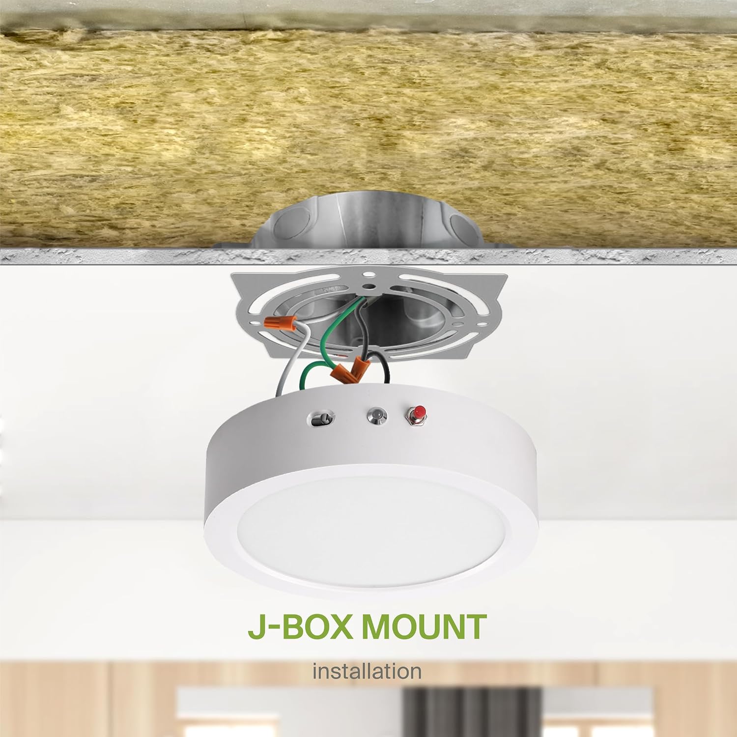 ASD LED 7" Round Flush Mount Ceiling Light Fixture, Low Profile Surface Lighting | 5CCT, Dimmable, Battery Backup, ETL Listed | 15W 1200LM 2700-6000K 120V | Kitchen, Hallway Lamp | White, 12 Pack