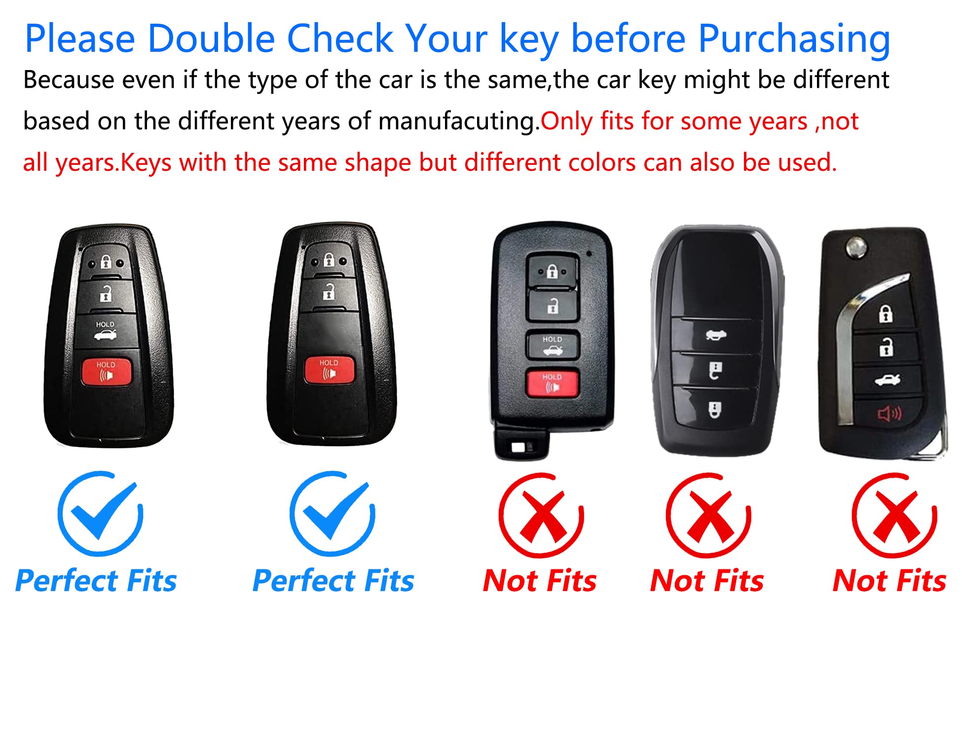 Amazon.com: for Toyota Key Fob Cover with Keychain,Soft TPU 360 ...