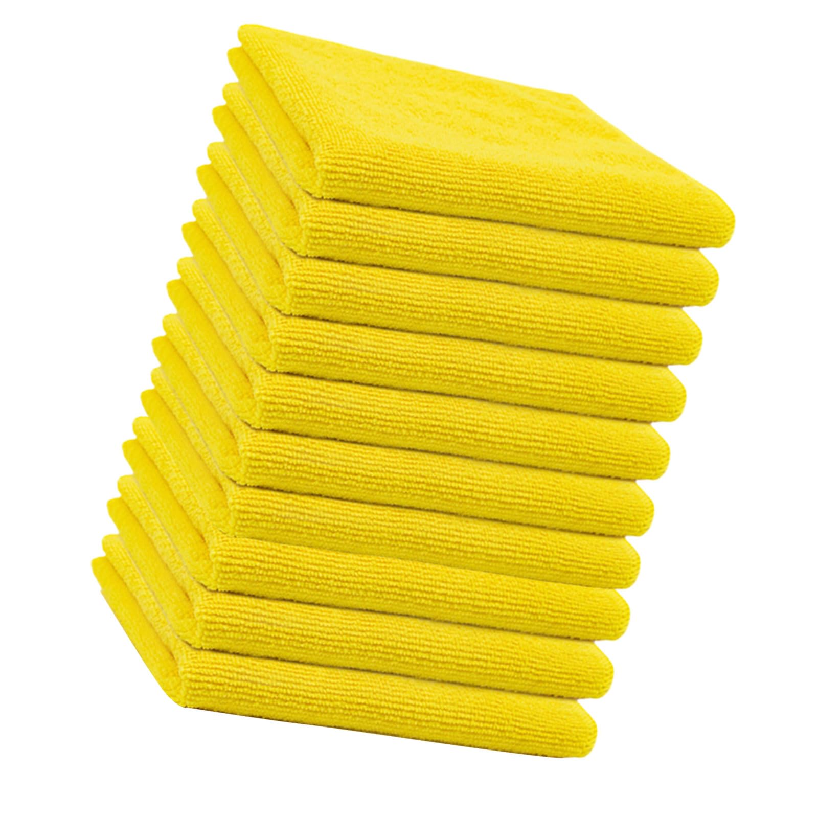 HDOYTXXM Microfiber Dusts Cloths for Polishing and Scrubbing, 10Pieces, Cleaner Cloths Quickly Dry and LintFree, Square Soft Fiber Cloth
